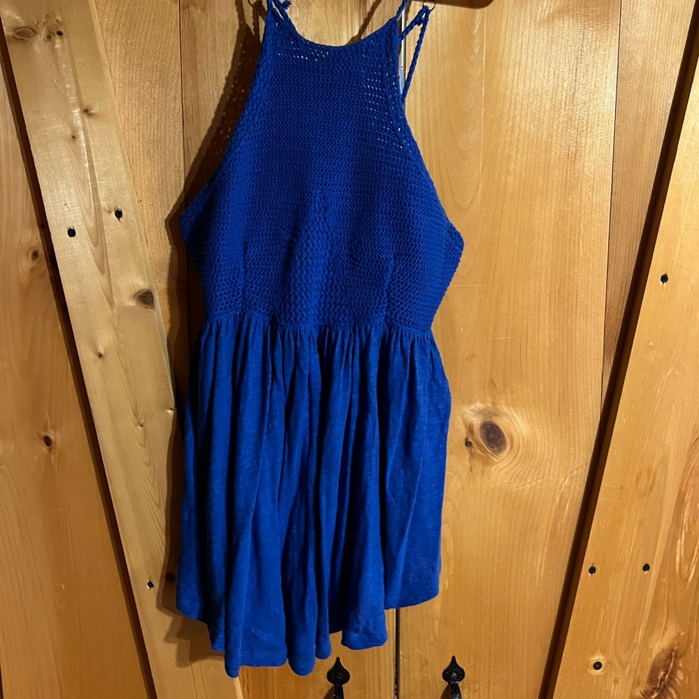 Free people blue tank top